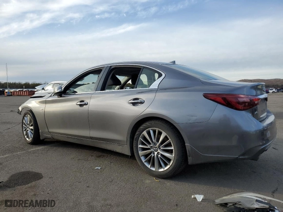 2018 Infiniti Q50 3.0t LUXE with VIN JN1EV7AR0JM444389, listed as a Copart auction lot 45236375 with 126,539 mi miles and Salvage Title. Bid and sale history available at carsss.com. Image 2.