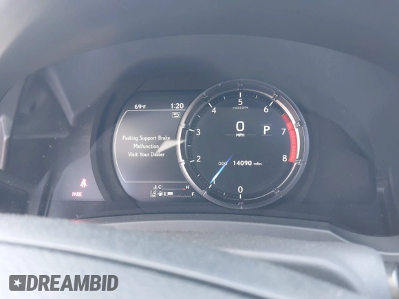 2024 Lexus IS 350 F Sport z VIN JTHGZ1B28R5076461, wystawiony jako IAAI lot #42116778 z przebiegiem 14 090 mil mil oraz . Historia ofert i sprzedaży dostępna na DreamBid. Obrazek 7.