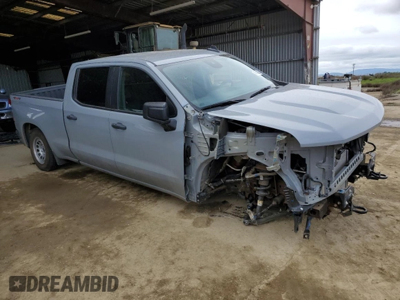 2024 Chevrolet Silverado 1500 with VIN 3GCPDAEK5RG164405, listed as a Copart auction lot 47142305 with 24,213 mi miles and Salvage Title. Bid and sale history available at DreamBid. Image 4.