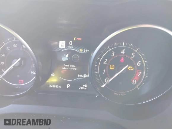 2020 Jaguar F-Type with VIN SAJD85FV1LCK66321, listed as a IAAI auction lot 41318564 with 45,883 mi miles and . Bid and sale history available at DreamBid. Image 7.