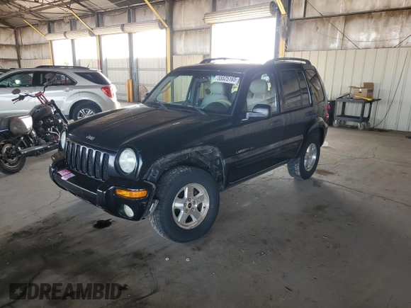 2003 Jeep Liberty Limited with VIN 1J4GL58K23W500830, listed as a Copart auction lot 55525165 with 114,005 mi miles and Salvage title. Bid and sale history available at DreamBid. Image 1.