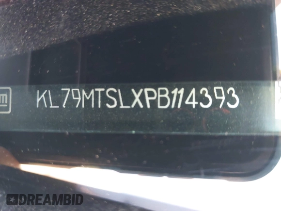 2023 Chevrolet TrailBlazer RS with VIN KL79MTSLXPB114393, listed as a IAAI auction lot 41973409 with 35,316 mi miles and . Bid and sale history available at DreamBid. Image 9.