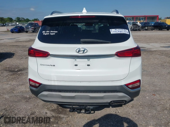 2019 Hyundai Santa Fe SEL with VIN 5NMS33AD6KH081690, listed as a IAAI auction lot 41961423 with 114,389 mi miles and . Bid and sale history available at DreamBid. Image 17.