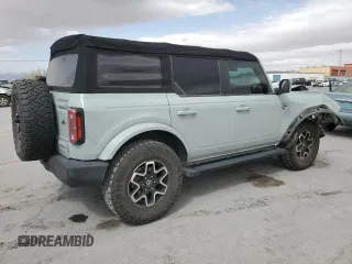 2022 Ford Bronco with VIN 1FMDE5BH6NLB10927, listed as a Copart auction lot 51819655 with 43,620 mi miles and Salvage Title. Bid and sale history available at carsss.com. Image 3.