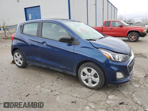 2022 Chevrolet Spark LS with VIN KL8CB6SA3NC032214, listed as a Copart auction lot 83441714 with 106,796 mi miles and Non Repairable. Bid and sale history available at DreamBid. Image 4.