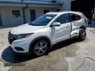 2022 Honda HR-V EX with VIN 3CZRU6H5XNM747084, listed as a Copart auction lot 50197085 with 57,376 mi miles and Clean Title. Bid and sale history available at carsss.com. Image 1.