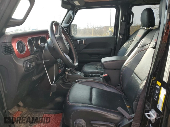 2022 Jeep Gladiator Rubicon with VIN 1C6JJTBG6NL118998, listed as a Copart auction lot 81451814 with 61,125 mi miles and Salvage title. Bid and sale history available at DreamBid. Image 7.