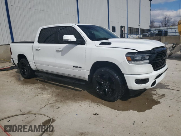 2020 Ram 1500 Big Horn with VIN 1C6SRFFT1LN211273, listed as a Copart auction lot 47375285 with 82,142 mi miles and Salvage Title. Bid and sale history available at carsss.com. Image 4.