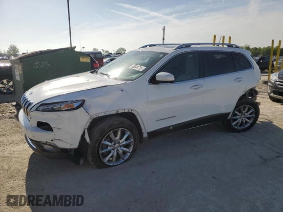 2018 Jeep Cherokee Limited with VIN 1C4PJMDX7JD607226, listed as a Copart auction lot 56944715 with 77,258 mi miles and Salvage title. Bid and sale history available at DreamBid. Image 1.