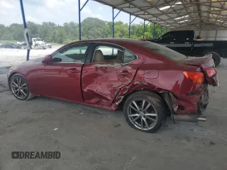 2008 Lexus IS 250 with VIN JTHBK262085078248, listed as a Copart auction lot 62390125 with 132,231 mi miles and Salvage title. Bid and sale history available at DreamBid. Image 2.