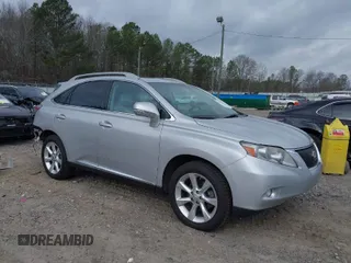 2010 Lexus RX 350 with VIN 2T2ZK1BA5AC025816, listed as a IAAI auction lot 38855143 with 101,661 mi miles. Bid and sale history available at carsss.com. Image 1.