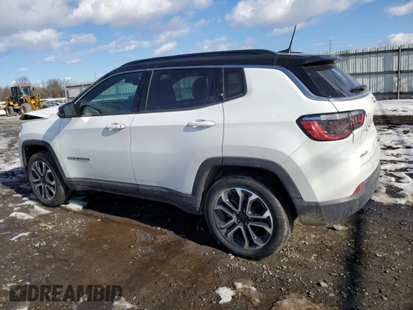 2023 Jeep Compass Limited with VIN 3C4NJDCNXPT532306, listed as a Copart auction lot 42181345 with 22,291 mi miles and Salvage Title. Bid and sale history available at carsss.com. Image 2.