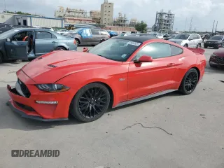 2018 Ford Mustang GT with VIN 1FA6P8CF9J5180271, listed as a Copart auction lot 58069925 with 79,375 mi miles and Salvage title. Bid and sale history available at DreamBid. Image 1.