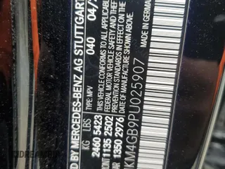 2023 Mercedes-Benz GLC with VIN W1NKM4GB9PU025907, listed as a Copart auction lot 45935185 with 0 mi miles and Salvage Title. Bid and sale history available at carsss.com. Image 13.