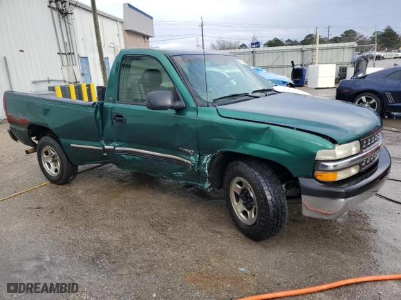 2000 Chevrolet Silverado 1500 with VIN 1GCEC14W6YZ110835, listed as a Copart auction lot 42628245 with 0 mi miles and Salvage Title. Bid and sale history available at carsss.com. Image 4.