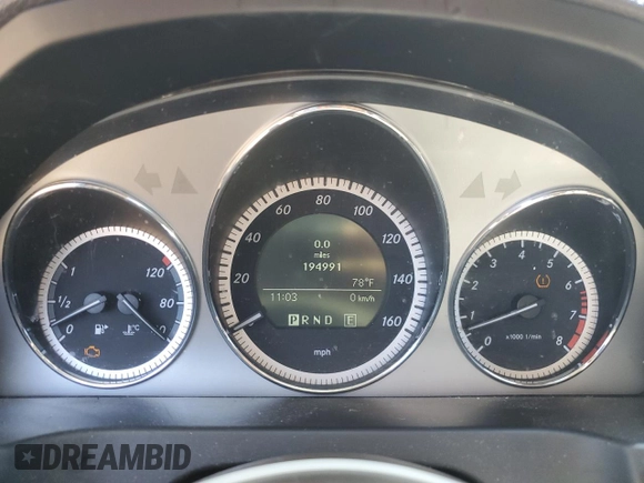 2011 Mercedes-Benz C 300 Sport with VIN WDDGF8BB0BR182300, listed as a Copart auction lot 57858985 with 194,991 mi miles and Salvage title. Bid and sale history available at DreamBid. Image 9.