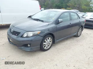 2009 Toyota Corolla with VIN 2T1BU40E99C107244, listed as a IAAI auction lot 42167737 with 164,550 mi miles. Bid and sale history available at carsss.com. Image 2.