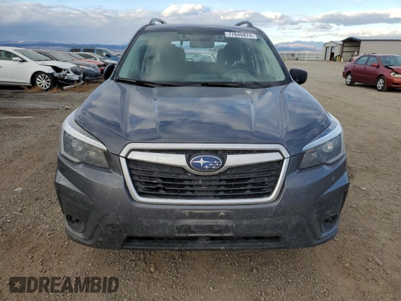 2021 Subaru Forester with VIN JF2SKADC8MH542694, listed as a Copart auction lot 77646874 with 75,114 mi miles and Salvage Title. Bid and sale history available at carsss.com. Image 5.
