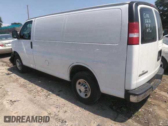 2021 Chevrolet Express Cargo with VIN 1GCWGAFP1M1244868, listed as a IAAI auction lot 42578406 with 62,764 mi miles and . Bid and sale history available at DreamBid. Image 3.