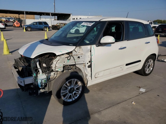 2019 FIAT 500L Pop with VIN ZFBNFAAH7KZ041838, listed as a Copart auction lot 75744204 with 64,624 mi miles and Salvage Title. Bid and sale history available at carsss.com. Image 1.