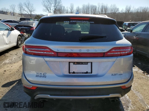 2018 Lincoln MKC Reserve with VIN 5LMTJ3DH5JUL01572, listed as a Copart auction lot 42505795 with 54,883 mi miles and Salvage Title. Bid and sale history available at DreamBid. Image 6.