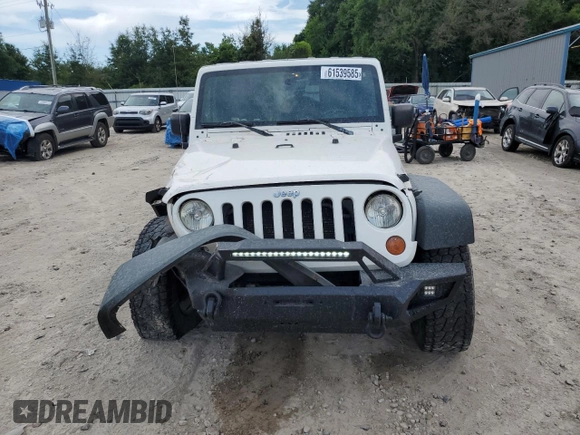 2008 Jeep Wrangler Unlimited Rubicon with VIN 1J8GA69198L547152, listed as a Copart auction lot 61539585 with 158,949 mi miles and Salvage title. Bid and sale history available at DreamBid. Image 5.