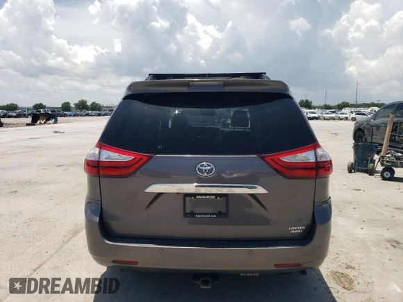 2015 Toyota Sienna Limited with VIN 5TDDK3DC2FS123483, listed as a Copart auction lot 61663545 with 88,390 mi miles and Salvage title. Bid and sale history available at DreamBid. Image 6.