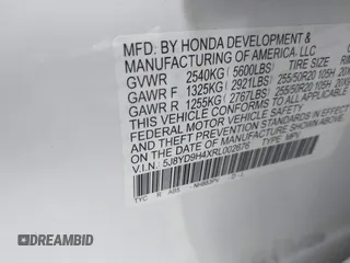2024 Acura MDX Technology с VIN 5J8YD9H4XRL002676, выставлен на аукционе IAAI как лот 42283430 с пробегом 10 964 миль миль и . История ставок и продаж доступна на DreamBid. Изображение 9.