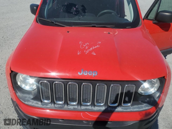 2018 Jeep Renegade Sport with VIN ZACCJAAB1JPG85055, listed as a Copart auction lot 50129355 with 147,626 mi miles and Salvage title. Bid and sale history available at DreamBid. Image 11.