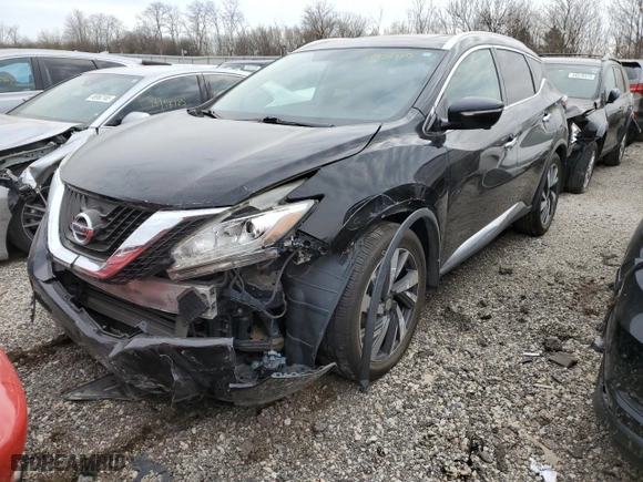 2015 Nissan Murano Platinum with VIN 5N1AZ2MHXFN276408, listed as a Copart auction lot 53737995 with 89,743 mi miles and Salvage Title. Bid and sale history available at carsss.com. Image 1.