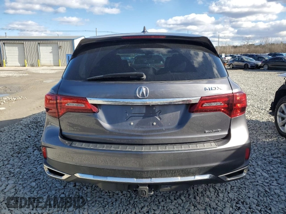 2018 Acura MDX with VIN 5J8YD4H3XJL017600, listed as a Copart auction lot 48470545 with 62,701 mi miles and Salvage Title. Bid and sale history available at carsss.com. Image 6.