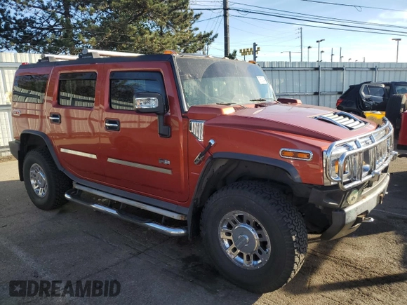 2003 Hummer H2 with VIN 5GRGN23U83H115153, listed as a Copart auction lot 79878644 with 0 mi miles and Salvage Title. Bid and sale history available at carsss.com. Image 4.