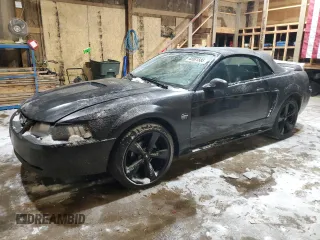 2000 Ford Mustang GT with VIN 1FAFP45X5YF311408, listed as a Copart auction lot 45561585 with 144,291 mi miles and Clean Title. Bid and sale history available at carsss.com. Image 1.