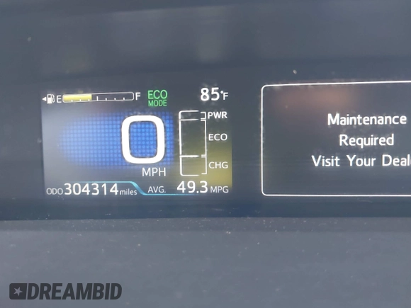 2017 Toyota Prius Two with VIN JTDKARFU4H3535752, listed as a IAAI auction lot 41975718 with 304,314 mi miles. Bid and sale history available at carsss.com. Image 7.