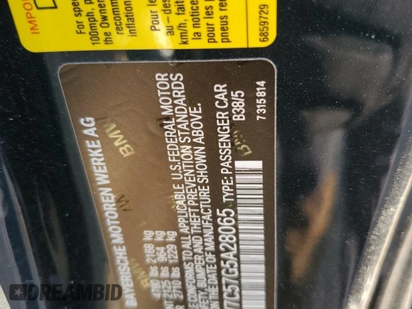 2016 BMW 4 Series 428i with VIN WBA3V7C57G5A28065, listed as a Copart auction lot 47091245 with 75,949 mi miles and Salvage title. Bid and sale history available at DreamBid. Image 13.
