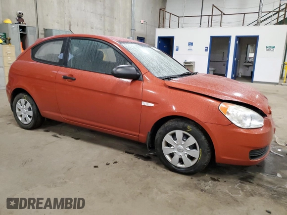 2007 Hyundai Accent GS with VIN KMHCM36C07U019389, listed as a Copart auction lot 47755665 with 111,345 mi miles and Salvage Title. Bid and sale history available at carsss.com. Image 4.