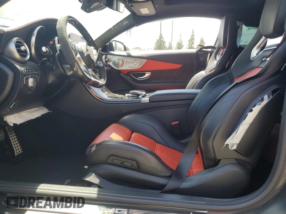 2019 Mercedes-Benz C 63 S AMG with VIN WDDWJ8HB4KF879133, listed as a Copart auction lot 52607115 with 9,930 mi miles and Salvage title. Bid and sale history available at DreamBid. Image 7.