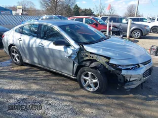 2016 Chevrolet Malibu LS with VIN 1G1ZB5STXGF186958, listed as a IAAI auction lot 41853475 with 163,387 mi miles and . Bid and sale history available at carsss.com. Image 1.