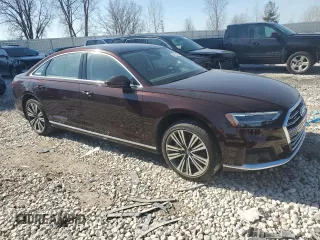 2020 Audi A8 with VIN WAU8DAF84LN014109, listed as a Copart auction lot 48527885 with 17,319 mi miles and Non Repairable. Bid and sale history available at carsss.com. Image 4.