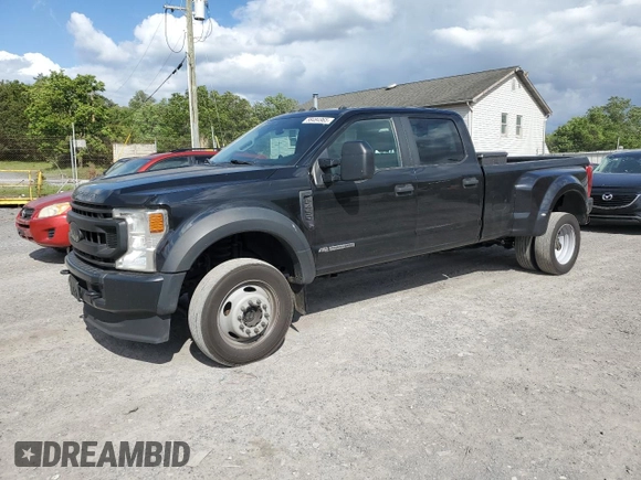 2021 Ford F-450 XL with VIN 1FT8W4DT7MEC33766, listed as a Copart auction lot 58484965 with 95,345 mi miles and Clean title. Bid and sale history available at DreamBid. Image 1.