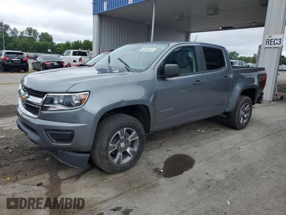 2020 Chevrolet Colorado 4WD Work Truck with VIN 1GCGTBENXL1244968, listed as a Copart auction lot 62849515 with 31,752 mi miles and Salvage title. Bid and sale history available at DreamBid. Image 1.