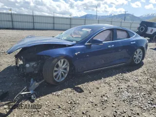2017 Tesla Model S 100D z VIN 5YJSA1E27HF204491, wystawiony jako Copart lot #55160945 z przebiegiem 57 059 mil mil oraz Szkoda całkowita • Salvage title. Historia ofert i sprzedaży dostępna na DreamBid. Obrazek 1.