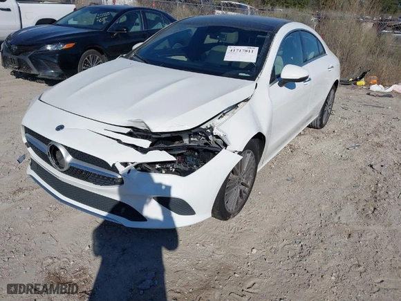 2022 Mercedes-Benz CLA with VIN W1K5J4GB8NN249535, listed as a IAAI auction lot 41717811 with 61,561 mi miles. Bid and sale history available at carsss.com. Image 6.