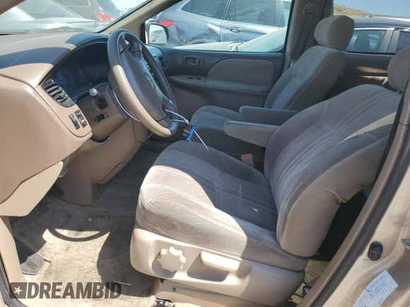 2001 Toyota Sienna CE with VIN 4T3ZF19C61U356216, listed as a Copart auction lot 57898384 with 0 mi miles and Salvage Title. Bid and sale history available at carsss.com. Image 7.