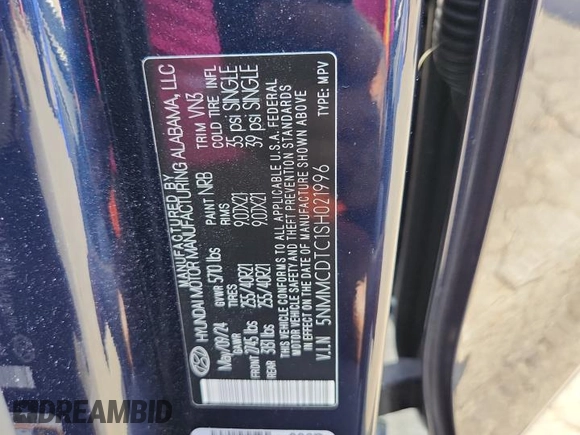 2025 Genesis GV70 Sport with VIN 5NMMCDTC1SH021996, listed as a Copart auction lot 61080575 with 6,027 mi miles and Salvage title. Bid and sale history available at DreamBid. Image 13.