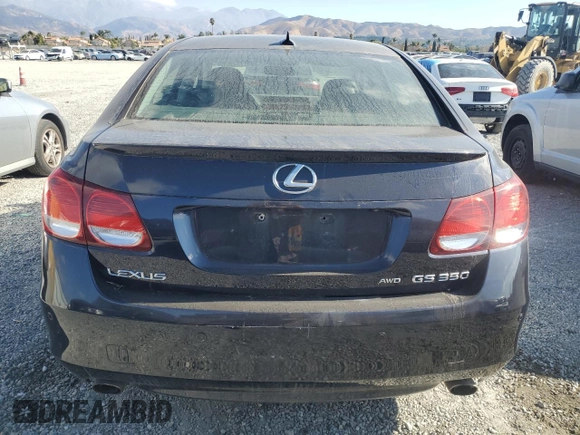 2009 Lexus GS 350 with VIN JTHCE96S890022061, listed as a Copart auction lot 89170435 with 203,039 mi miles and Salvage Title. Bid and sale history available at carsss.com. Image 6.