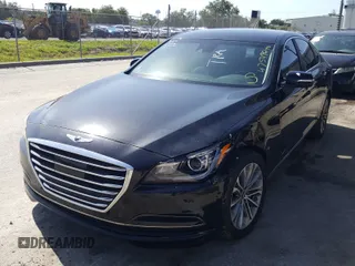 2017 Genesis G80 3.8L with VIN KMHGN4JE7HU170485, listed as a Copart auction lot 47549640 with 39,163 mi miles and . Bid and sale history available at carsss.com. Image 2.