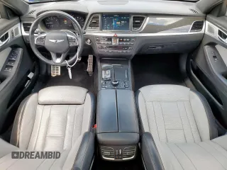 2018 Genesis G80 Sport with VIN KMHGN4JB9JU232870, listed as a Copart auction lot 57445915 with 62,172 mi miles and Salvage title. Bid and sale history available at DreamBid. Image 8.