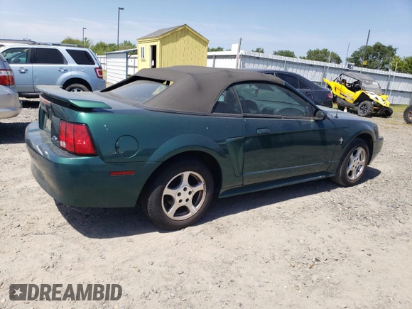 2003 Ford Mustang Deluxe z VIN 1FAFP44493F325215, wystawiony jako Copart lot #53830355 z przebiegiem 58 002 mil mil oraz Czysty tytuł • Clean title. Historia ofert i sprzedaży dostępna na DreamBid. Obrazek 3.