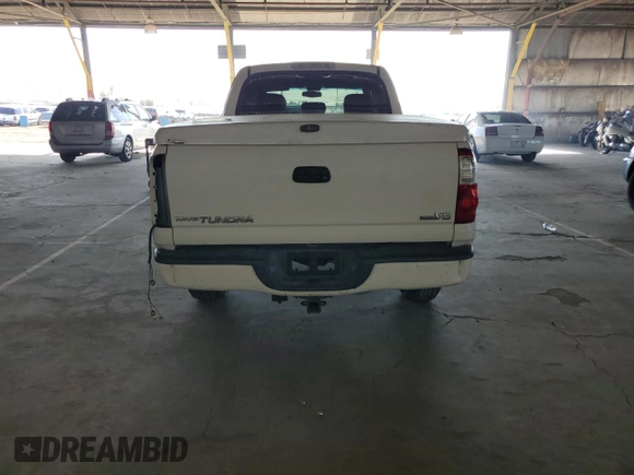 2006 Toyota Tundra Limited with VIN 5TBET38116S505300, listed as a Copart auction lot 60232525 with 275,535 mi miles and Salvage title. Bid and sale history available at DreamBid. Image 6.